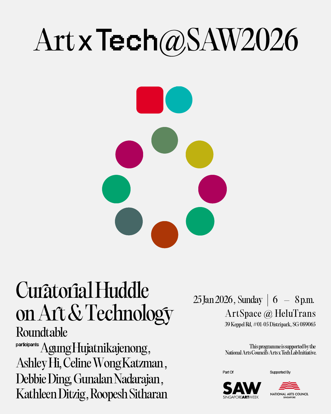 25 Jan Curatorial Huddle - 1080 x 1350 SAW Curatorial Huddle