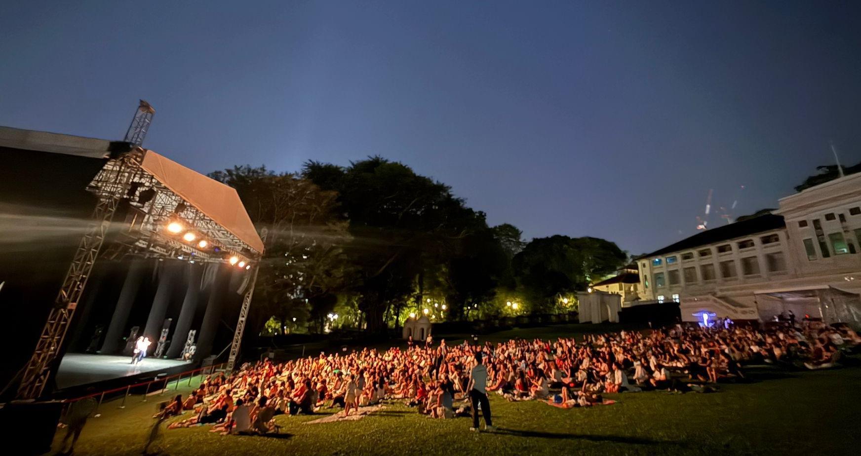 Audiences watching a Singapore Ballet Performance