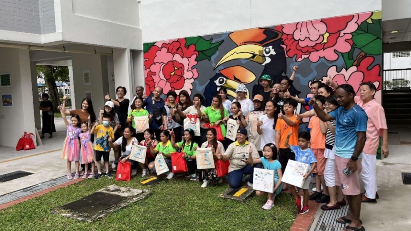 The launch of POTLUCK Zine by System Sovereign, an ongoing community exhibition taking place from 4 September to 6 November at the void deck of Block 10 Lor 7 Toa Payoh