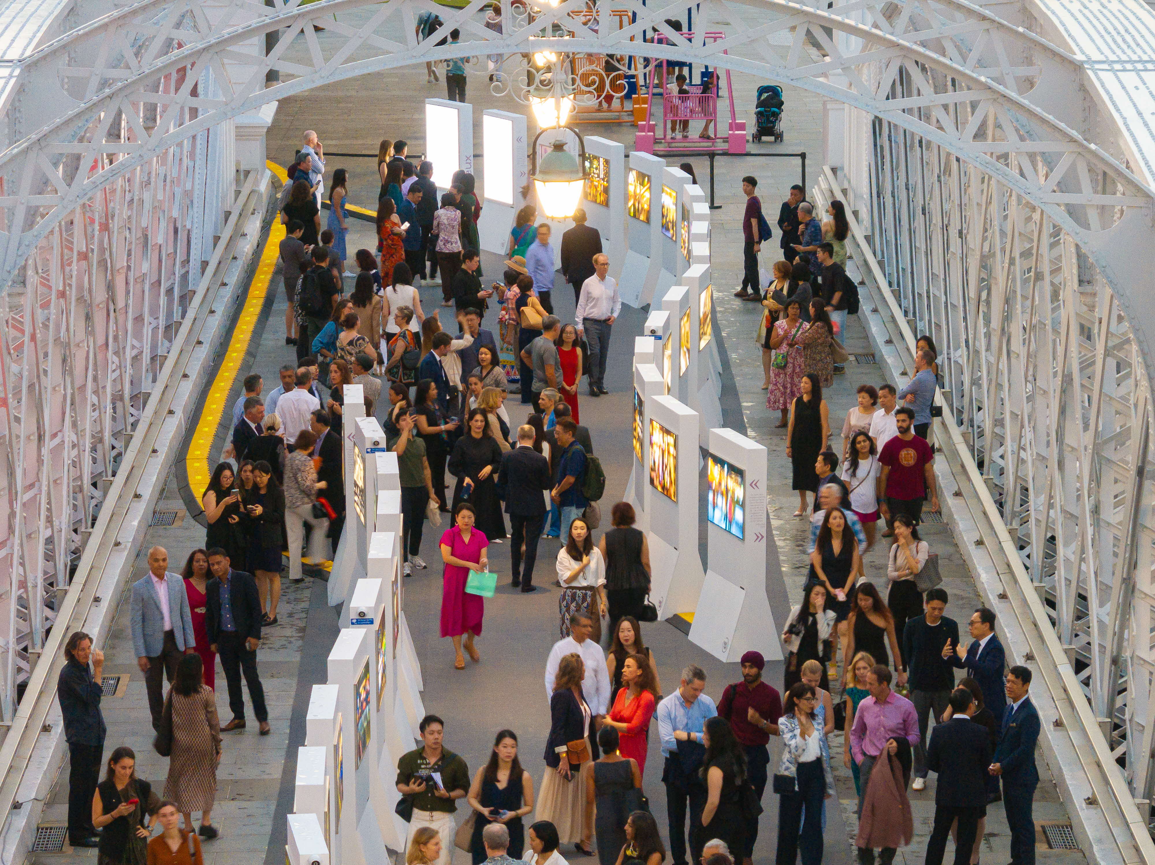 Visitors at the launch of vOilah! France Singapore Festival 2025