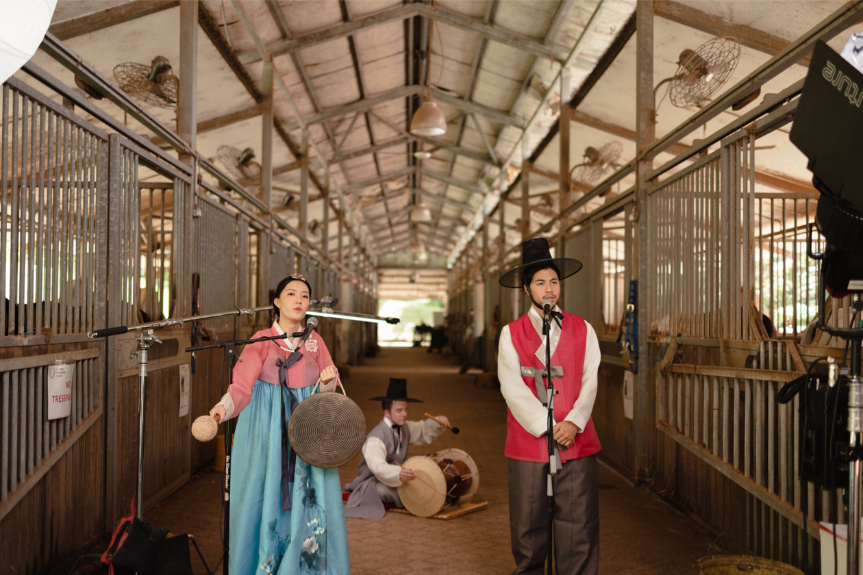 Behind the scenes of ‘K-DRAMADDICTION’ music video. Image Credit: The Ann & Ben Show