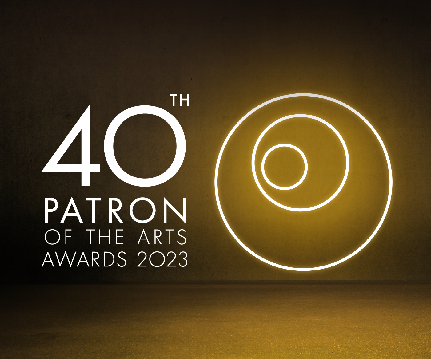Key Visual of the 40th Patron of the Arts Awards 