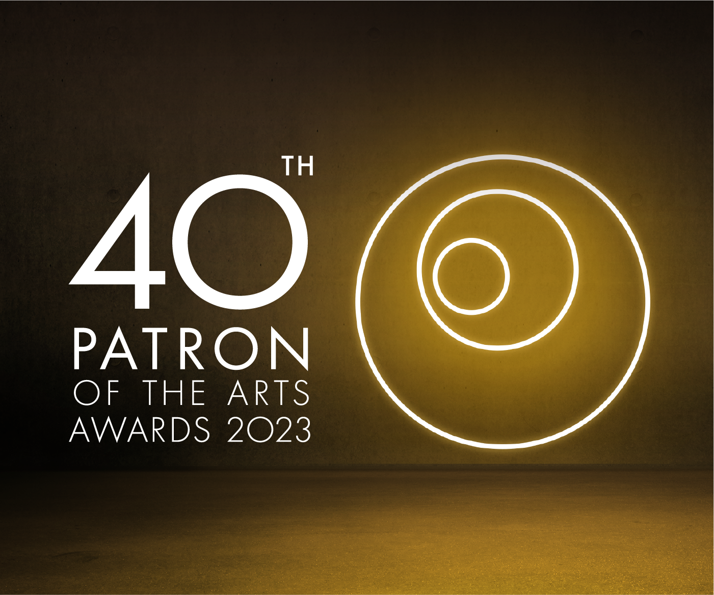 40th Patron of the Arts Awards Key Visual of the 40th Patron of the Arts Awards