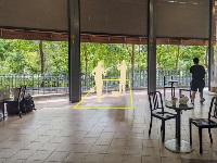 New pasir ris hawker centre busking
