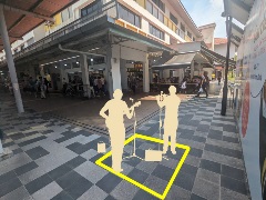 Relocated spot for Hougang Central Hub